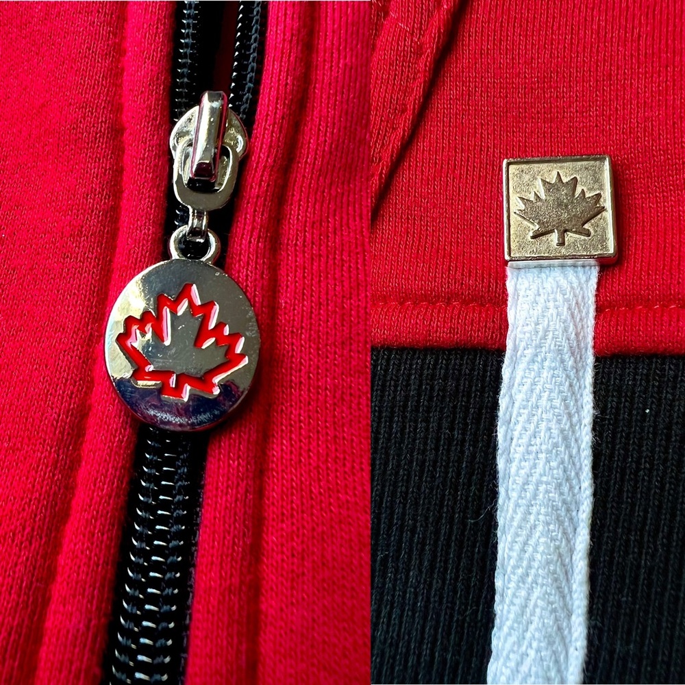 IT’S FUN TO BE CANADIAN Hoodie, Red & Black / Size S - Picture 8 of 15